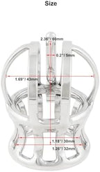Ternence Male Chastity Device Stainless Steel Penis Piercing PA Puncture Lock Adult Penis Lock Cock Cage Ring YJ-001