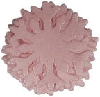 50Pcs Pink Edible Cake Cupcake Toppers Snowflakes Christmas Winter Frozen Party Decoration