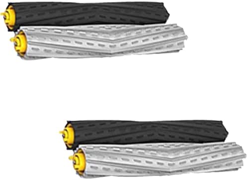 2 Sets Extractor Roller Brush Replacement Parts Compatible with iRobot Roomba 800 900 Series 805 860 870 880 890 960 961 980 981 985 Vacuum Accessories