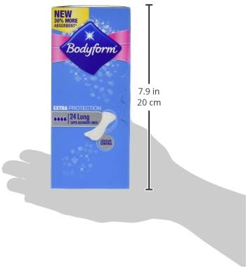 Bodyform Extra Protection Liners Long, 24 pieces