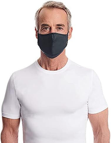 Tommie Copper Community Wear Face Masks I Double Lined, Copper Infused, Ear Straps & Nose Wire, Face Covering (Pack of 2)