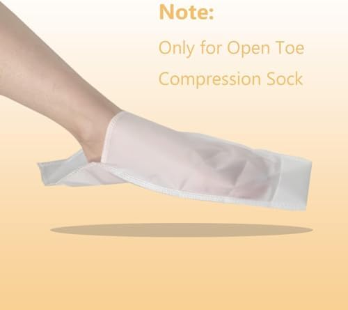 Open Toe Compression Sock Aid for Easy Slide - Slip Stocking Applicator to Help Assist Put On for Elderly, Disabled, Pregnant, 2 Pcs