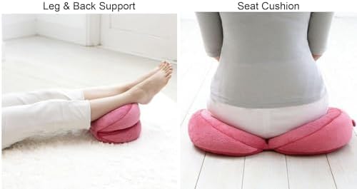 Dual Comfort Cushion Lift Hips Up Seat Cushion, Beautiful Buttocks Latex Cushion Orthopedic Posture Correction Cushion for Relief Sciatica Tailbone Hip Pain Fits in Car, Home Office