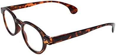 Calabria R217 Designer Vintage Reading Glasses +3.50 Brown Tortoise Men Women Trendy Single Power Readers Stylish Eyeglass