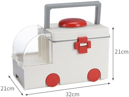 Storage Box PP AS Ambulance Shaped Portable Aid Kit Container Emergency Organizer with Handle for Home