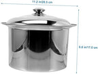 FRCOLOR Boy Girl's Night Urinal Bed Pan Stainless Steel Covered Portable Commode Easy to Carry for Elderly