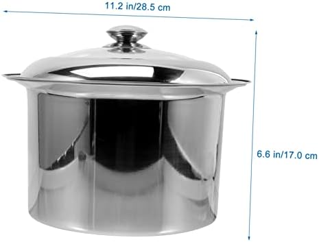 FRCOLOR Boy Girl's Night Urinal Bed Pan Stainless Steel Covered Portable Commode Easy to Carry for Elderly