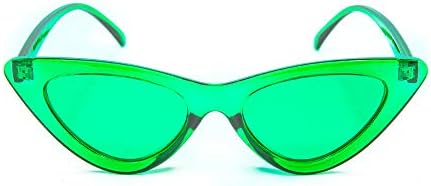 GloFX Green Color Therapy Glasses - Cat Eye Sunglasses - Chromotherapy Migraine Chronic Pain - Green Light Therapy Fashion Glasses
