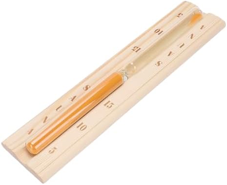 Zerodis Wooden Sauna Hourglass Timer Heat Proof Sand Timer for Spa and Steam Room Garden Recreation