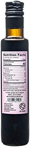 Blackberry Balsamic Vinegar - Gourmet Barrel Aged Infused Balsamic Vinegar - Great for Dressing Dipping Glazing - No Artificial Flavors or Added Sugar - Made in Texas (8.5 oz)