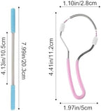 4 Pcs Facial Hair Remover Manual Epilator Spring Spring Face Hair Remover with Handle Hair Epilator Tool (Random Color)