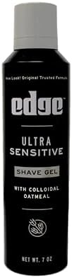 Edge Shave Gel Ultra Sensitive, Fragrance Free 7 oz ( Pack of 4)