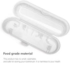 Electric Toothbrush Case Compatible with Oral B/Oral-B Pro/iO/Philips Sonicare/Demita/Bitvae and most other Brand Electric Toothbrushes on the market，Transparent