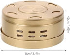 Ipetboom 4pcs Moxibustion Box Kit - Copper Moxa Burning Tool Smokeless Portable Moxibustion Burner Holder for Home Massage Therapy Neck Waist Back Shoulder Knee Use - Not Include Moxa