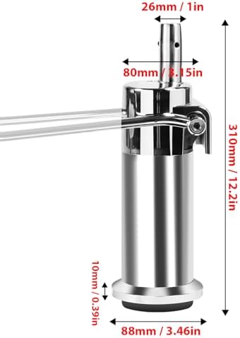 Barber Chair Replacement Hydraulic Pump - for Bar Beauty Salon Barber Hairdressing Adjustable Height，Weight Capacity 440 Lbs/200kg，Replacement Part for Most Standard Styling Chairs，Easy to Use