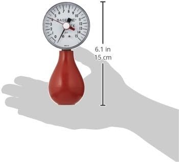 Baseline 12-0293 Dynamometer, Pneumatic Squeeze Bulb with Reset, 15 PSI Capacity