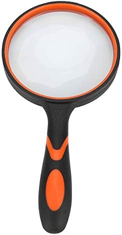 65mm 8X Handle Magnifier for Reading Newspaper Book Reader, Anti-Skid Design, Lenses, Ideal Gift for Elderly