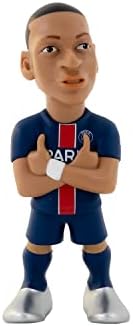 PSG Paris Saint-Germain Minix Football Stars Collectible Figurine – Official Licensed 12cm Soccer Display Figure for Fans & Collectors (Kylian Mbappe)