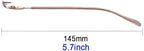 QYAJS 1 Pair Metal Frame Arms Rimless Glasses Legs Glasses Replacement Temple Eyewear Frame Temple and 3-in-1 Screwdriver
