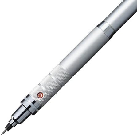 Uni Kuru Toga Roulette Model Auto Lead Rotation 0.5mm Mechanical Pencil, Silver Body (M510171P.26)