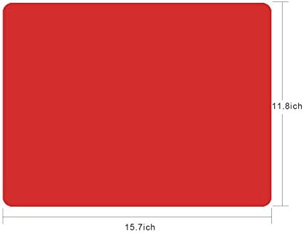 Silicone Placemats, Food-Grade Non-Slip Waterproof, Dining, Stain Resistant, Countertop Protector, Kitchen Counter Mat, Heat Resistant, Baking mat Dishwasher Safe (15.7x11.8Inch-4pack, Red)