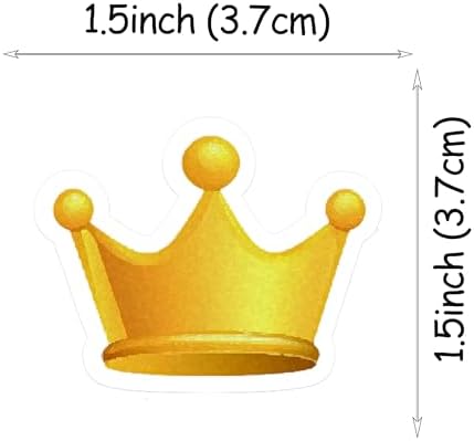 50 PCS Edible Crown Cupcake Toppers Wafer Paper Crowns Cake Toppers Edible Royal Prince & Princess Birthday Party Decorations for Crown Theme Birthday Party Decorations Supplies