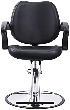 Hair Beauty Salon Equipment Black Hydraulic Barber Styling Chair