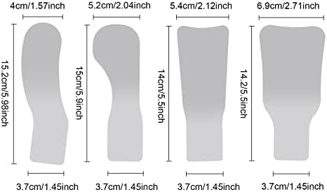 Angzhili 4 Pcs/Set Dental Photography Mirrors,Fog Free Intraoral Photography Mirror, 2 Sided Intraoral Photo Reflector with Fan and Light,Automatic Defogging Stainless Steel Occlusal Mirror