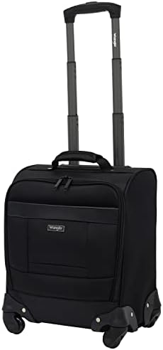 Wrangler 17" Underseat Spinner Carry-On Luggage, Black