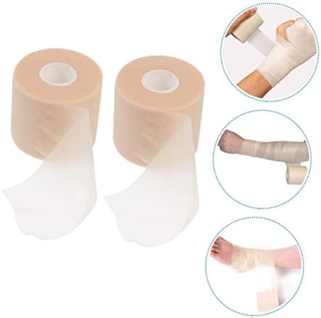 ORFOFE 2rolls Sponge Shock-Absorption Tape for Sports Skin Breathable Ankle Wrist Knee Wrap for Enhanced Stability and Protection During Activities