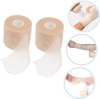 ORFOFE 2rolls Sponge Shock-Absorption Tape for Sports Skin Breathable Ankle Wrist Knee Wrap for Enhanced Stability and Protection During Activities