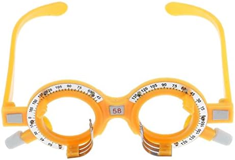 Optometry Trial Frames Optical Lens Frames, Premium Lightweight Plastic, Beautiful Color Options, 10 Sizes Available for Eye Exams and Vision Testing- 58mm