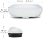 2Pack Plastic Hard Shell Glasses Case for Women Men Light Portable Sunglasses Case Reading Eyeglass Protective Case