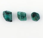 3pcs, Natural Raw Emerald Gemstone, Wholesale Rough Large Stones, DIY Jewelry Making, Bulk Loose Supply, Wire Wrapping, Gem Collection, May Birthstone
