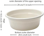 4 Pack Round Plastic Wash Basin,11.5 X 4.3 Inches Stackable Camping Dishpan,Portable Vegetable Fruit Dish Tub,Small Multipurpose Washtub for Face Cleansing, Home Kitchen Sink Outdoor Indoor