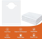 Nonley Disposable Bibs 30/50/100 Pack -Disposable Adults Bibs for Elderly Women and Senior Men Eating