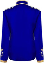 IWEMEK Men Prince Charming Costume Palace Prince Gold Embroidered Jacket Suit Court Uniform Cosplay Officer Medieval Costume