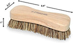 All-Natural Wooden Scrub Brush Set | Wooden Handle | Palmyra Bristle Brush for Cleaning | Eco Friendly Cleaning Products | Scrub Brush Set of 2