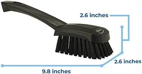 Vikan 41929 Brush,Washing,Stiff,10",PP/PBT,Black