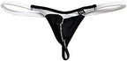 COMLIFE Men's Low Waist Ice Silk G-String Thongs Underwear Bulge Pouch T-Back Lingerie Thongs Underwear