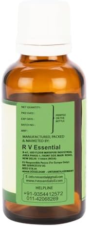 Mandarin Essential Oil | Citrus Reticulata | Mandarin Oil | for Diffuser | Pure Mandarin Oil | 100% Pure Natural | Steam Distilled | Therapeutic Grade | 30ml | 1.01oz By R V Essential
