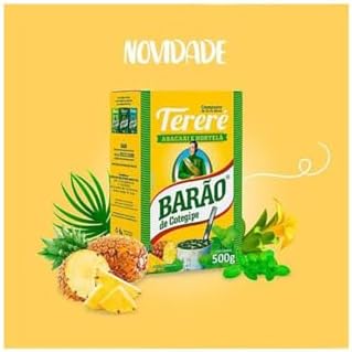 Barão de Cotegipe Yerba Mate - Erva Mate Chimarrão Hot or Cold - Tereré Iced Tea Fruity Flavors (Nativa, Pack of 1) 2.2Lb