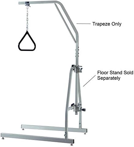 Lumex 2800A Versa-Helper Trapeze Bar for Bed Mobility, Chrome, Medical Assist Handle, Optional 2840A Floor Stand (Sold Seperately)