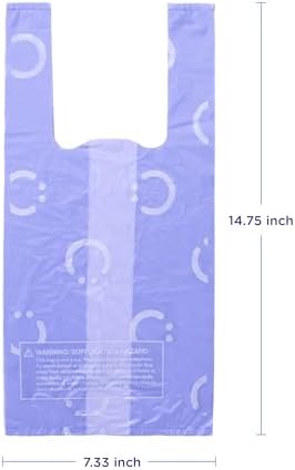 Ubbi Disposable Diaper Sacks, Lavender Scented, Easy-To-Tie Tabs, Diaper Disposal or Pet Waste Bags, 200 Count