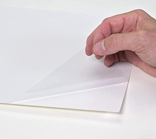 Grafix Static Film, Create Your Own Window Clings and Temporary Decorations, Just Stick to Any Glass, Acrylic, or Glossy Surface (Clear (6-Packs), 9"x12")