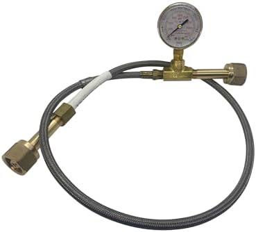 Preece Precision Economic Oxygen Transfill Hose Assembly, CGA540 to CGA540