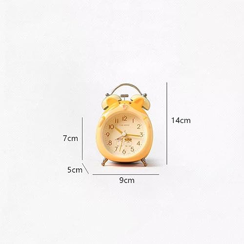 GRFIT Cute and Powerful 5 Inch Digital Alarm Clock for Kids, with Night Light, Battery Operated, for Living Room, Bedroom, Bedside Desk Alarm Clock (Color : B)