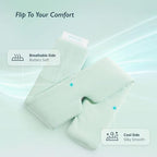 Breescape Cooling Silky Eye Mask, Instant Cool-to-Touch Fabric with Silent Closure, Full-Coverage Light Blocking, Adjustable Soft & Breathable Design for Ultimate Sleep Comfort, Comes with Travel Bag