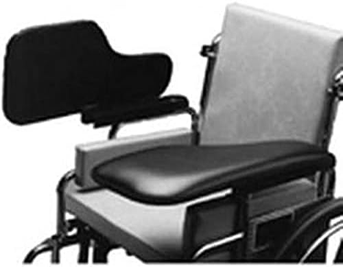 TAGAC010022 Wheelchair Half Lap Tray, Black Padded Vinyl, Flip-Up Hardware, Right, TAG010022