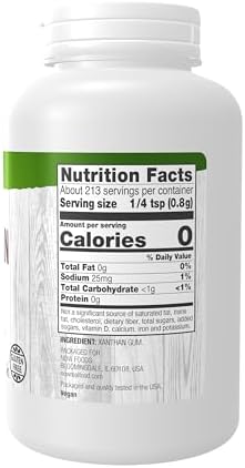 NOW Foods, Xanthan Gum Pure Powder, Kosher and Gluten-Free Natural Thickener, 6-Ounce
